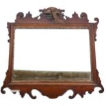 A Chippendale style mahogany pier glass