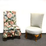 Two nursing chairs, and a dining chair