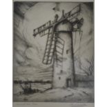 Frank B Jowett, Thurleigh Mill, etching