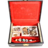 A jewel box of vintage silver and costume jewellery.