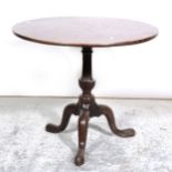 A late Georgian mahogany occasional table