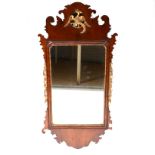 A Chippendale style mahogany pier glass