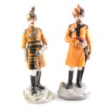 Two limited edition military porcelain figures by Michael Sutty
