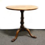 A George III mahogany pedestal table