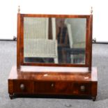 A George IV mahogany toilet mirror