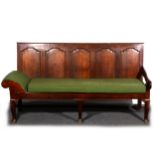 A George III oak settle