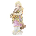 A Meissen porcelain figure of a Malabar musician