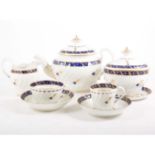 A porcelain part tea service, by Worcester, Flight period