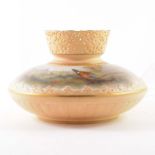 A pot pourri vase, by James Stinton for Royal Worcester, date mark for 1906