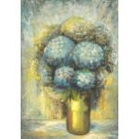 Marjorie Wilson, Still life of chrysanthemums in a vase