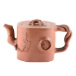 A Chinese Yixing type red ware teapot, ...