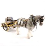 A Melba Ware horse and cart model, ...