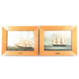 Six Wedgwood & Barlaston ceramic panels, depicting clipper ships, ...