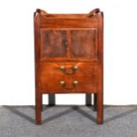 A George III mahogany night table,