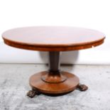 A William IV rosewood breakfast table
