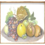 J. Dewick, Still lifes of fruit, a pair of painted panels,