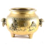 A large Chinese bronze censer