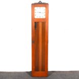 Blick-Electric Stained wood cased electric regulator-type wall clock,