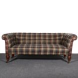 A Victorian Chesterfield settee,
