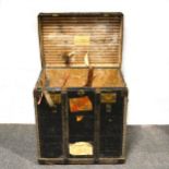 A vintage travelling trunk, by L. Gisler, Paris