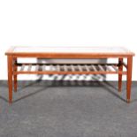 A teak coffee table,