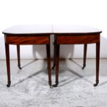 George III mahogany dining table,