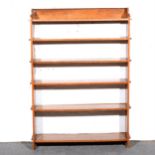 An oak open bookcase, ...