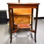 An Edwardian mahogany occasional table,