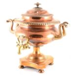 A Regency copper Samovar, ...