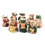 A collection of Roy Kirkham small Toby jugs