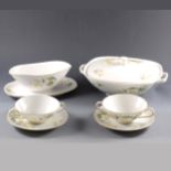 A Krautheim Franconia porcelain dinner service, floral decoration, ...