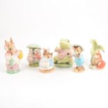 Six Border Fine Arts and Royal Albert Beatrix Potter Figures