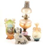 A reproduction oil lamp, ...