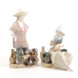 Two Lladro figures, ...