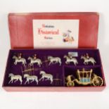 Britains Historical Series set 9401 Her Majesty's State Coach, boxed, and a couple of other lead