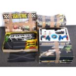 Scalextric slot-car racing; three boxed sets