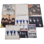 The Beatles; Seven LPs and four 7" single, including The White Album