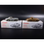 Somerville 1:43 scale white metal models; two no.105 Mercedes-Benz 300SL, one in gold and one in