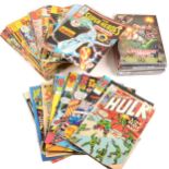 Marvel comics; a selection of approximately 64 comics and graphic novels, including The Incredible