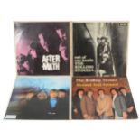 The Rolling Stones; four vinyl LP records, all early pressings.