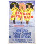 Original poster for Singing in the Rain, 1963 re-make of the film, 98cm x 61cm.