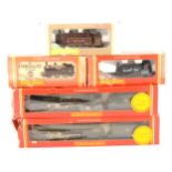 Five Hornby OO gauge model railway locomotives, including 'Tennyson'