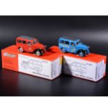 Somerville 1:43 scale white metal models; two no.SS2 Ford 'Special' Utilecon, 'NFS' red, and