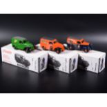 Somerville 1:43 scale white metal models; three Fordson 5CWT. Van with 'Fordson Tractors', 'Castrol'