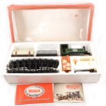 Mamod live steam locomotive RS1 set, boxed with two wagons, track and accessories, boxed.