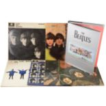 The Beatles; six LP vinyl record albums