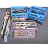 OO gauge and N gauge model railways; a collection of sets, locomotives, passenger coaches etc.