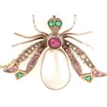 A Victorian/Edwardian bug brooch.