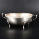 A silver hammered finish bowl, Albert Edward Jones, ...