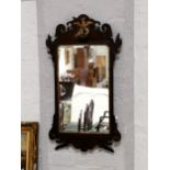 A Chippendale style mahogany pier glass, ...